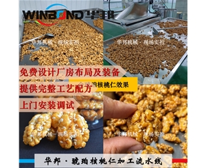 琥珀核桃裹糖機(jī) 華邦風(fēng)味核桃仁加工設(shè)備 可試機(jī)